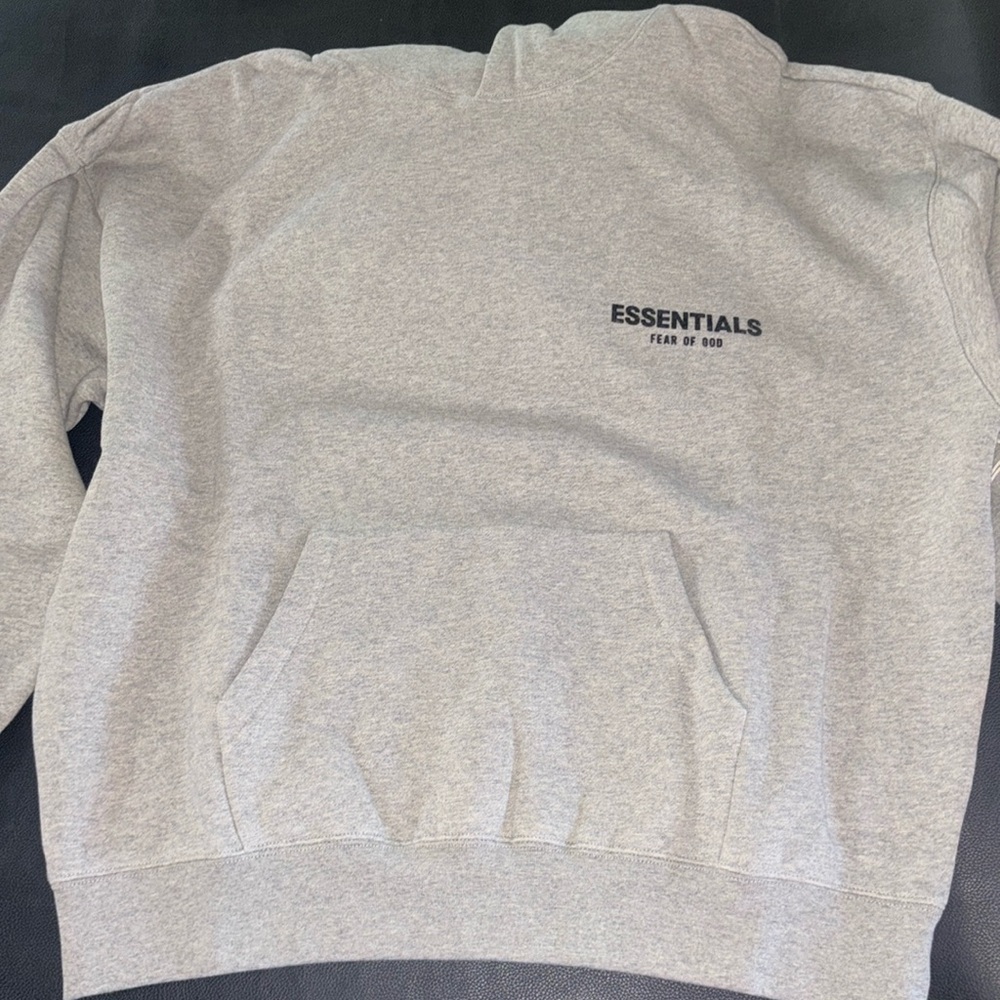 Gray essentials hoodie